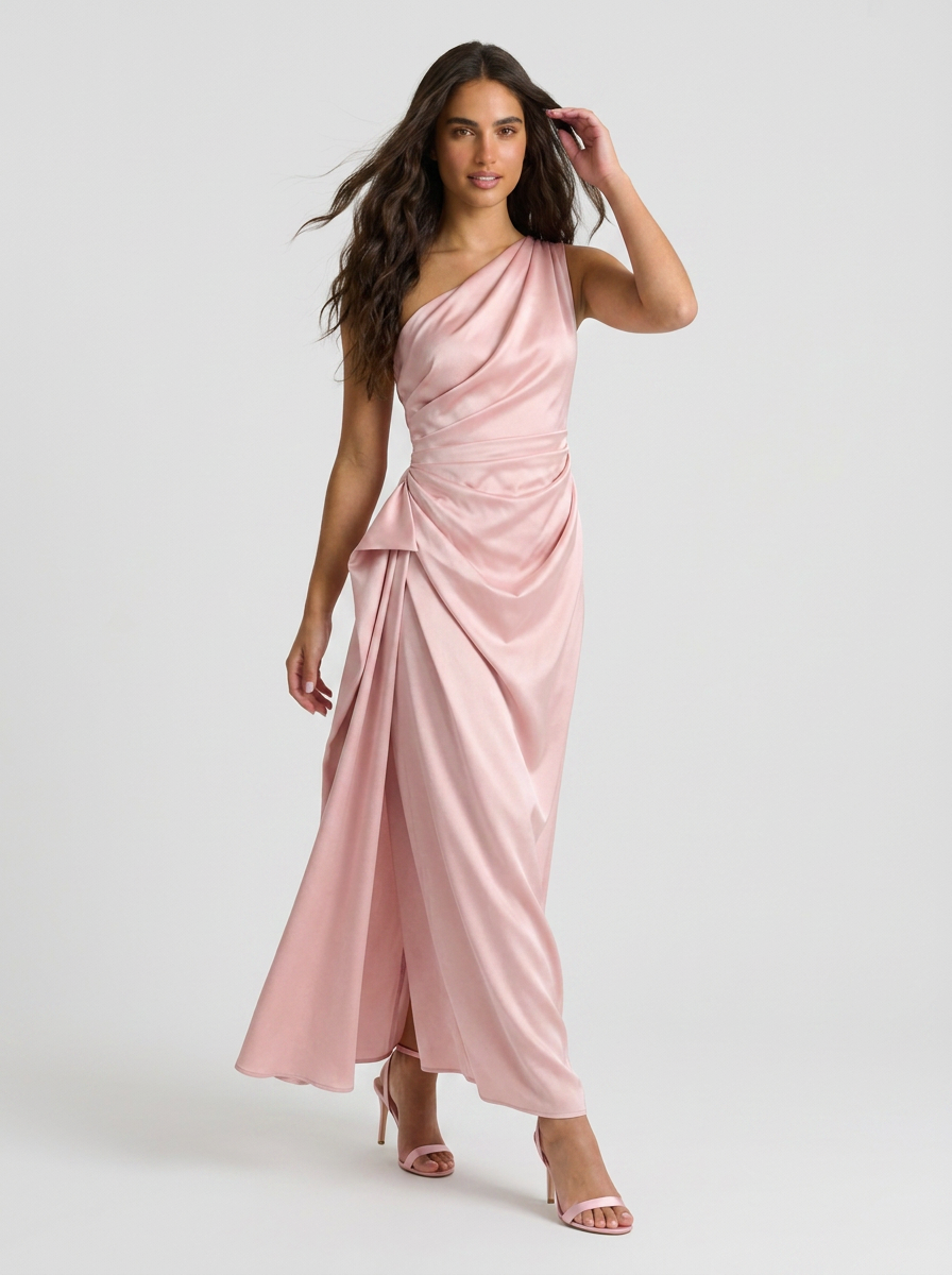 Sage | One Shoulder Midi Dress
