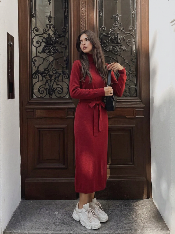 Saoirse | Wool Knit Winter Dress