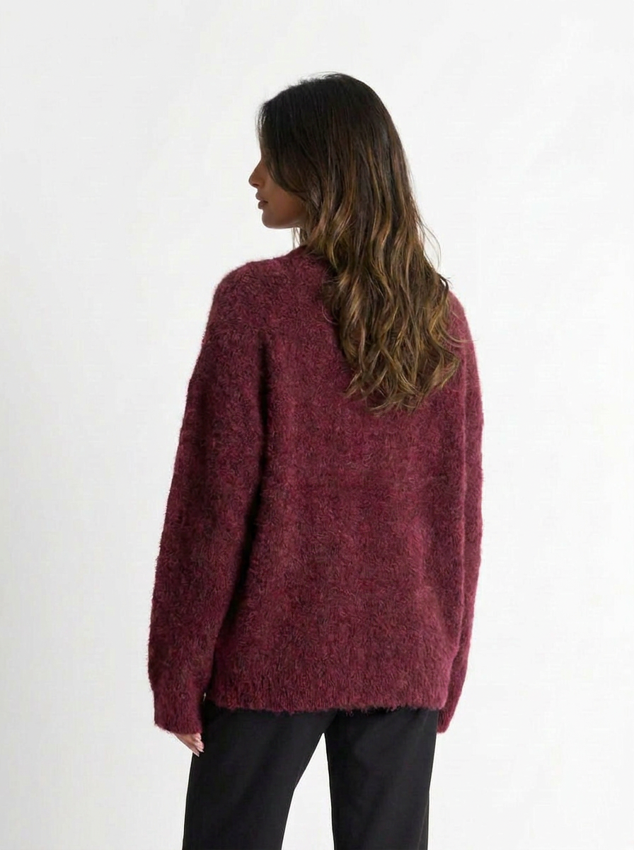 Sasha | Women's Crew Neck Mohair Sweater 2