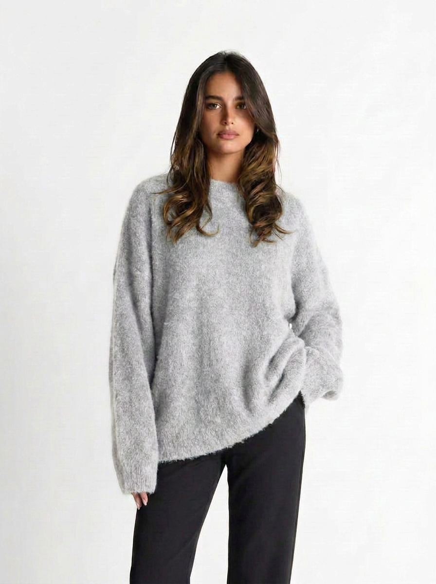 Sasha | Women's Crew Neck Mohair Sweater 4
