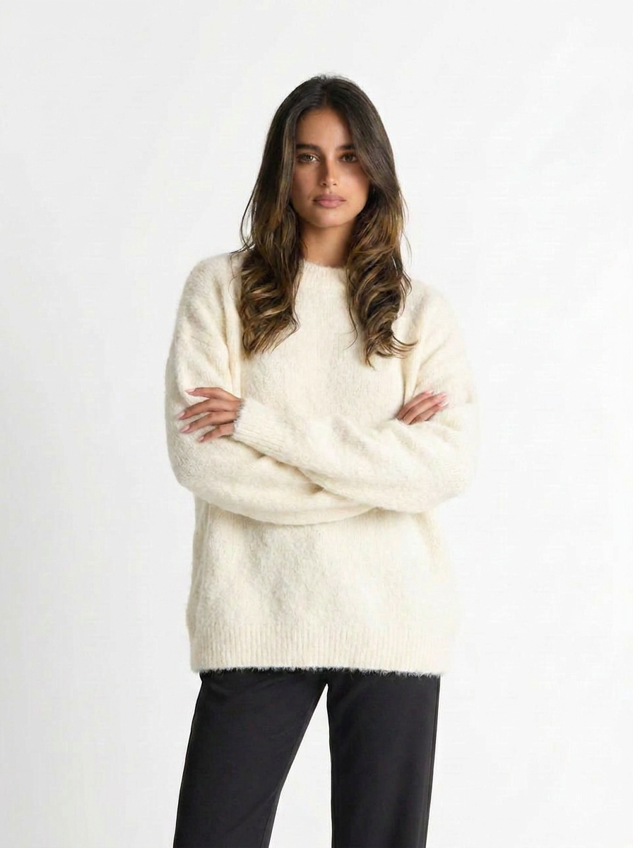 Sasha | Women's Crew Neck Mohair Sweater 5