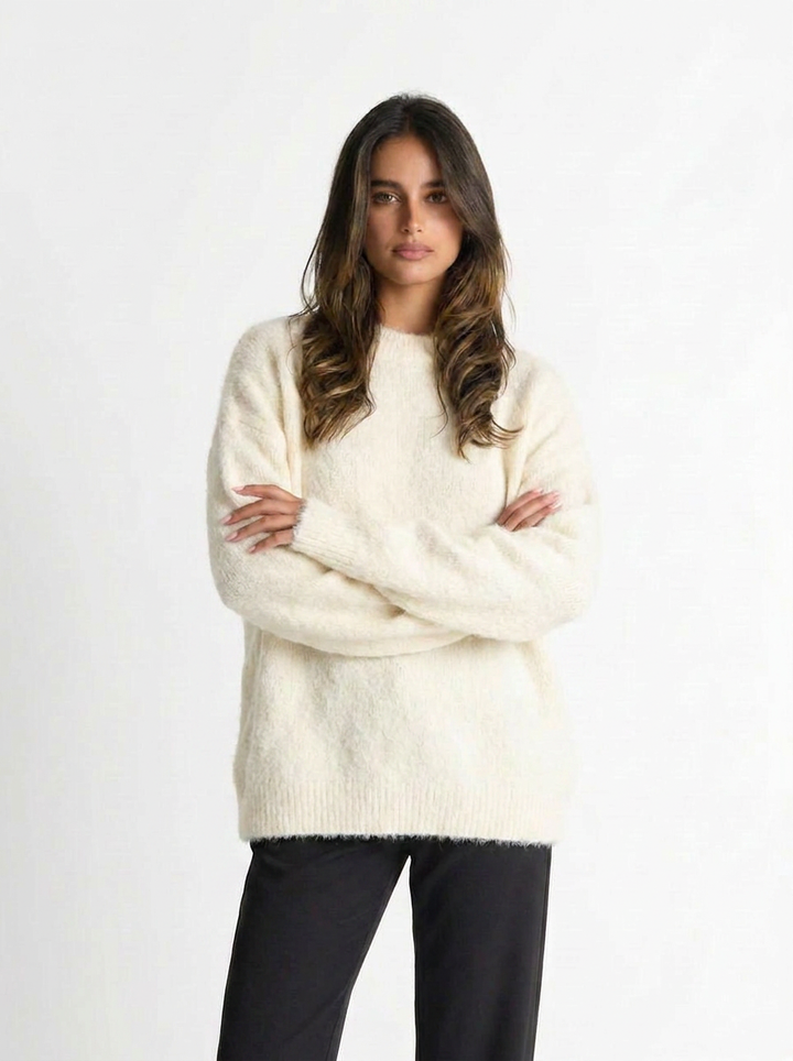 Sasha | Women's Crew Neck Mohair Sweater 5