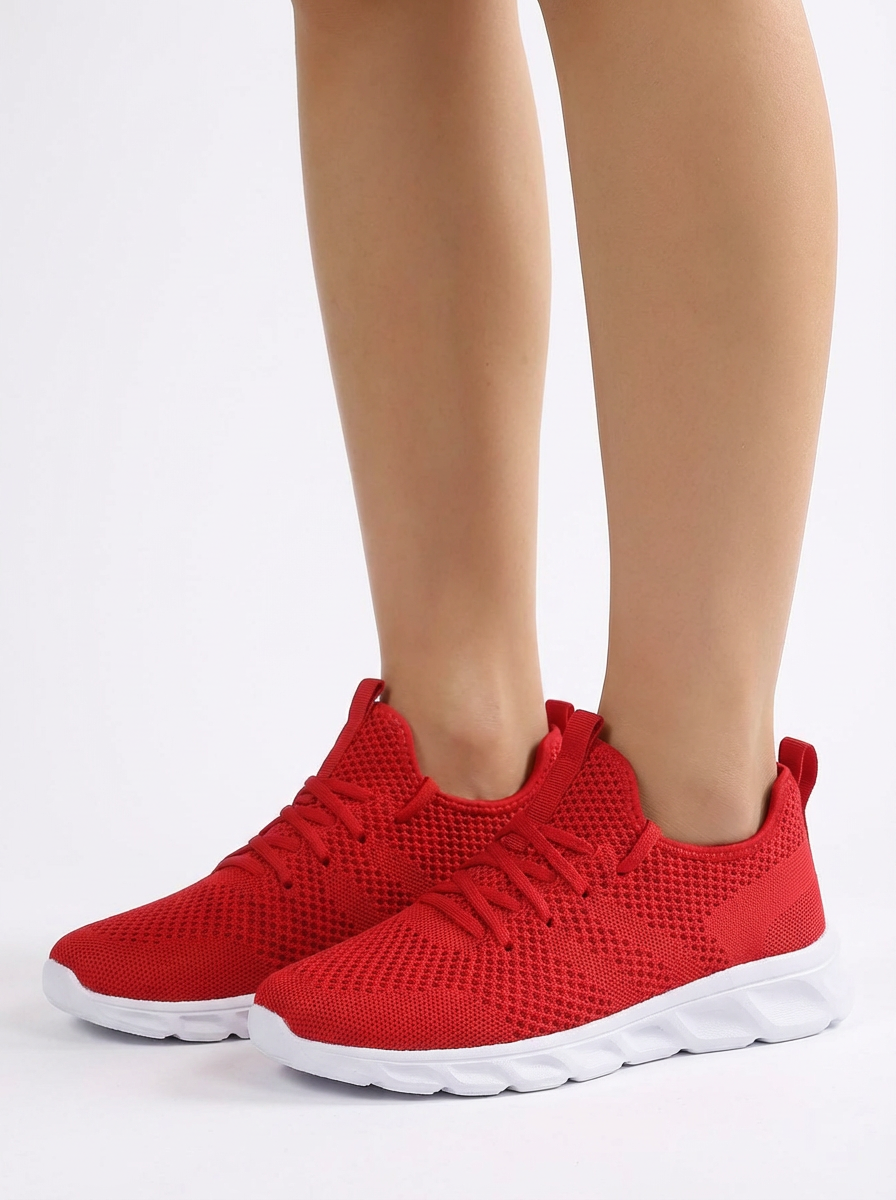 Sasha | Women's Knit Lace-Up Running Sneakers 5