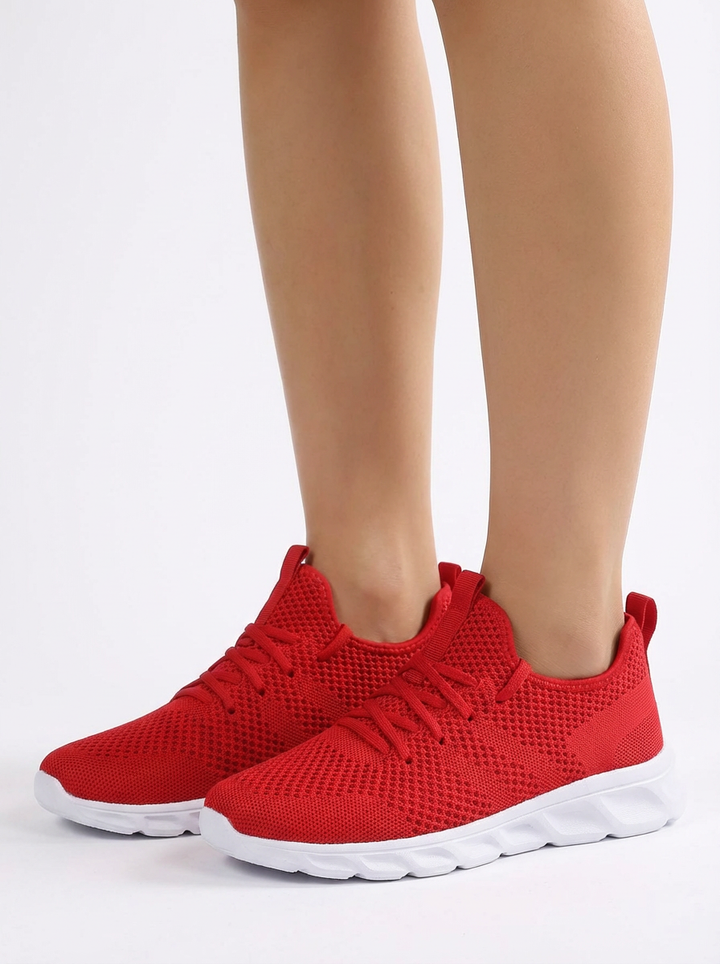 Sasha | Women's Knit Lace-Up Running Sneakers 5