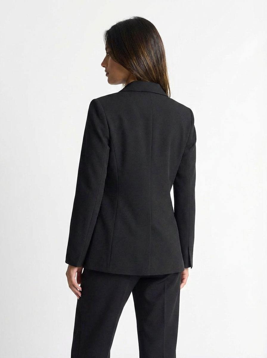 Seraphina | Women's Black Double Breasted Blazer Trouser Suit 2