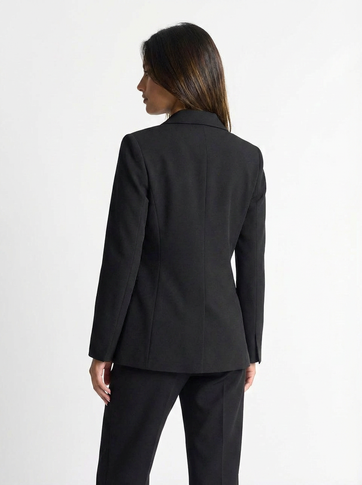 Seraphina | Women's Black Double Breasted Blazer Trouser Suit 2