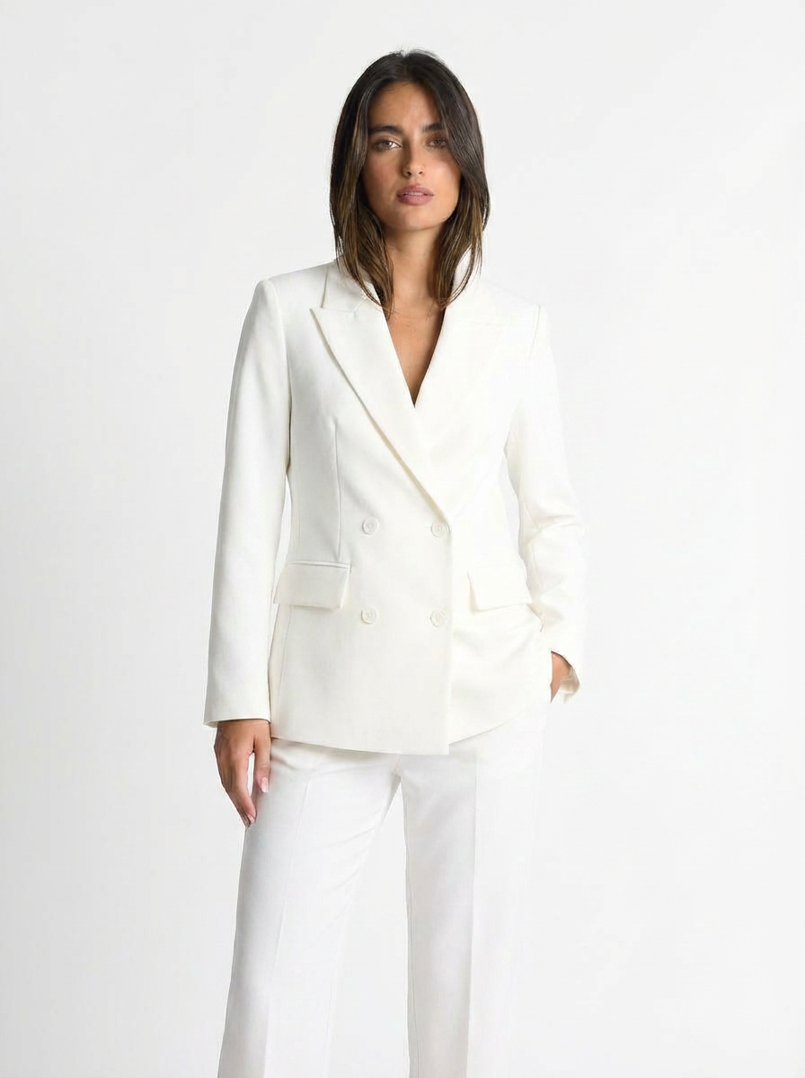 Seraphina | Women's Black Double Breasted Blazer Trouser Suit 6