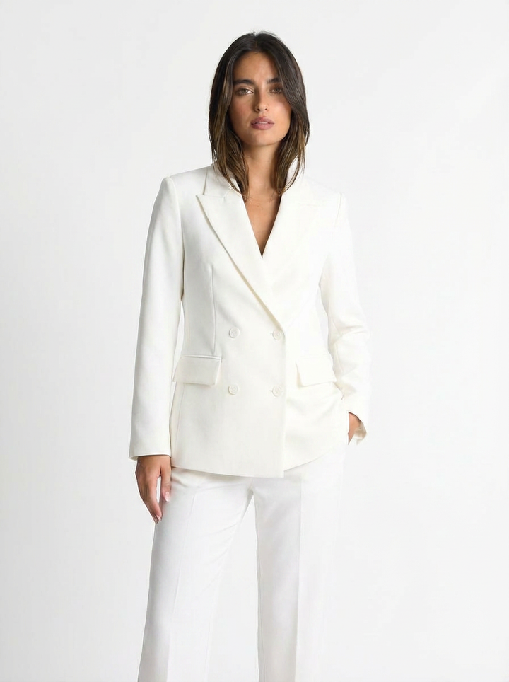 Seraphina | Women's Black Double Breasted Blazer Trouser Suit 6