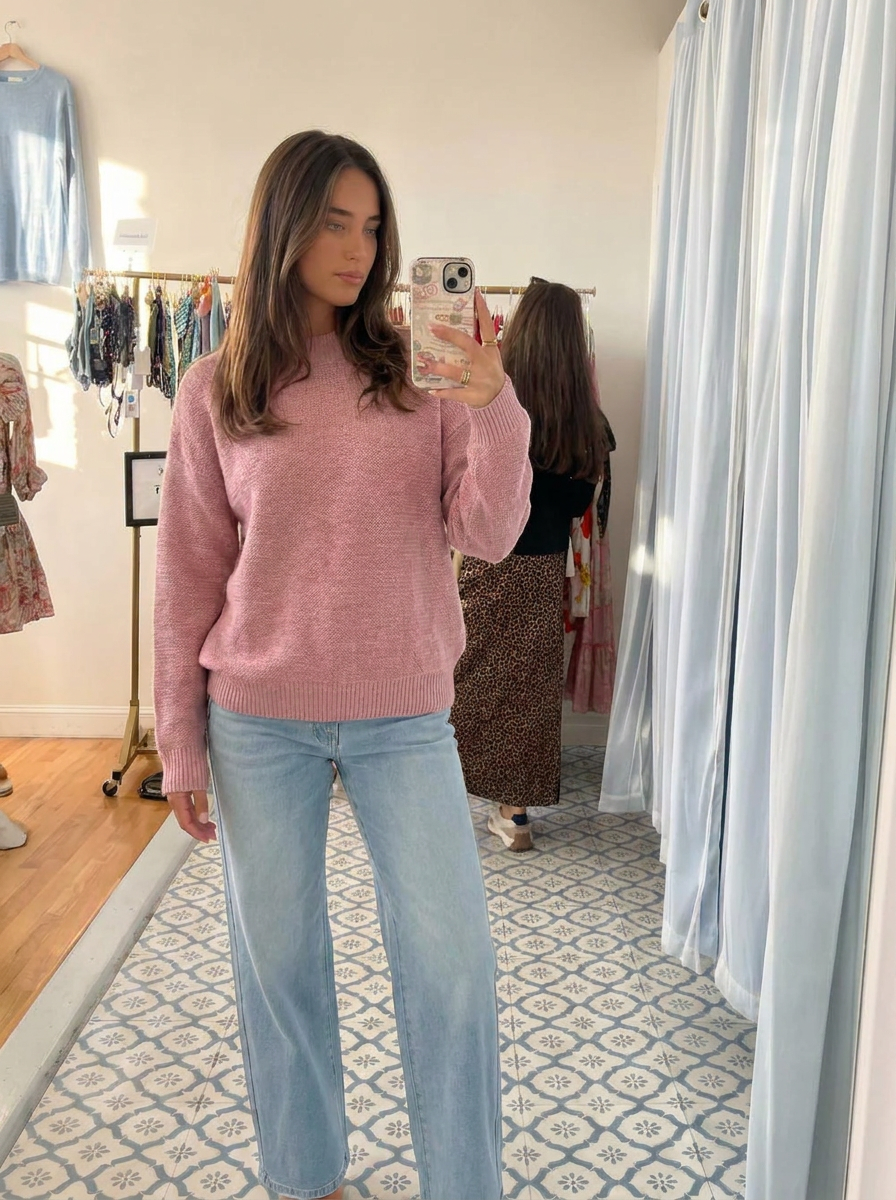 Sienna | Women's Crew Neck Cashmere Sweater 1
