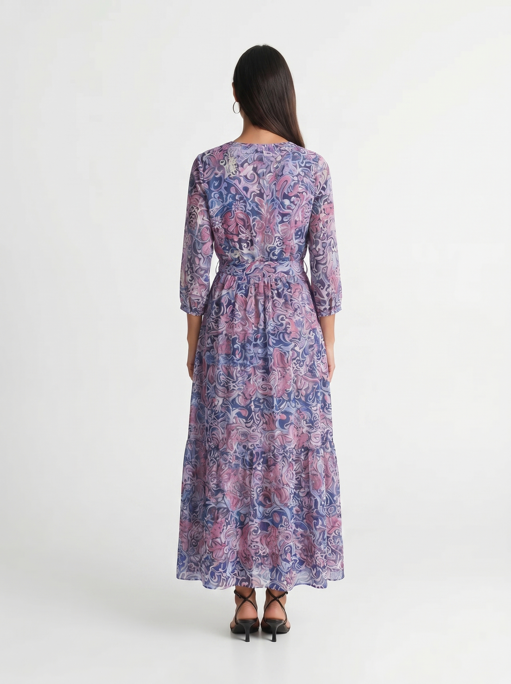 Skye | Long Sleeve Dress Maxi Floral Print