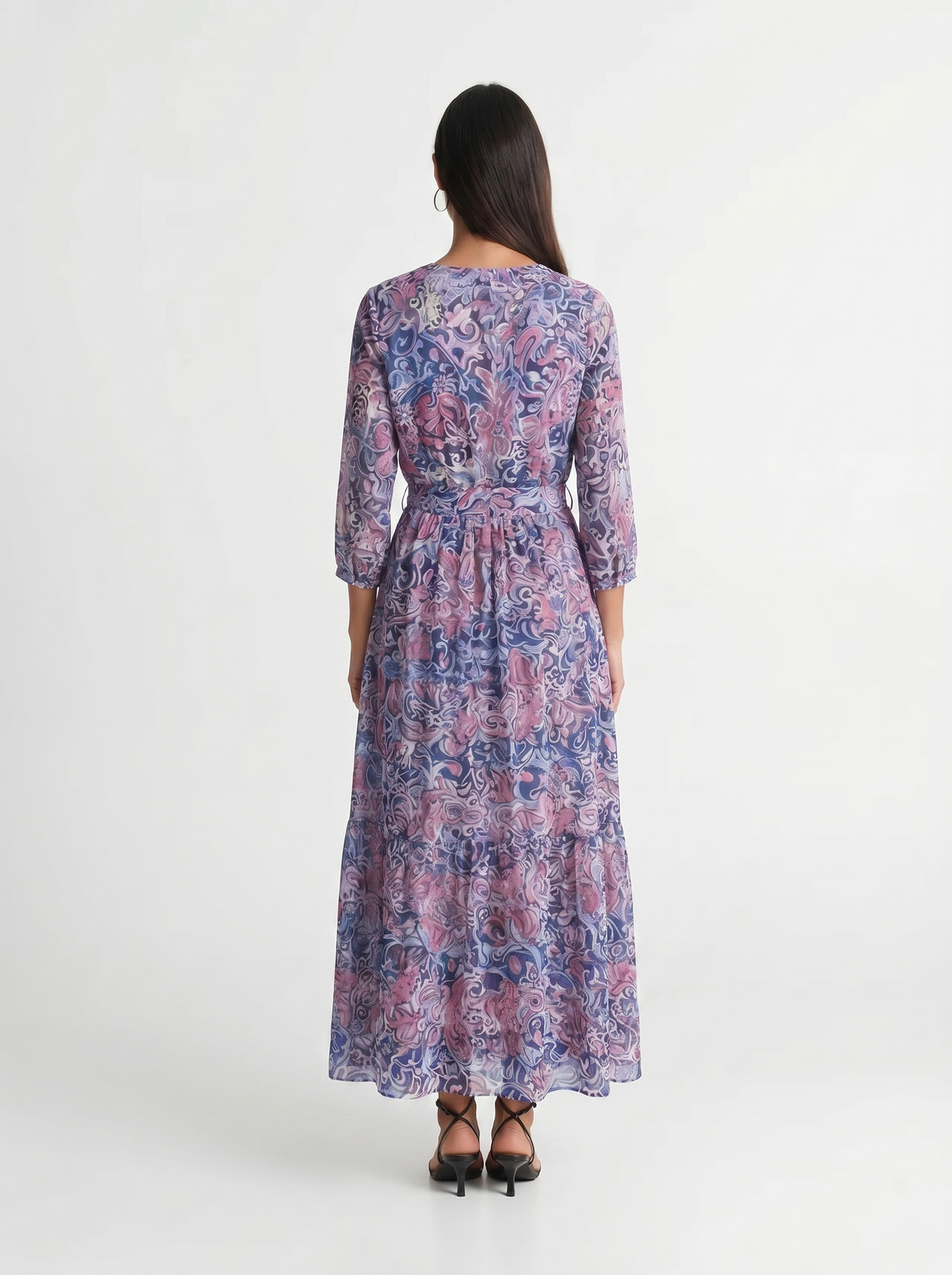 Skye | Long Sleeve Dress Maxi Floral Print