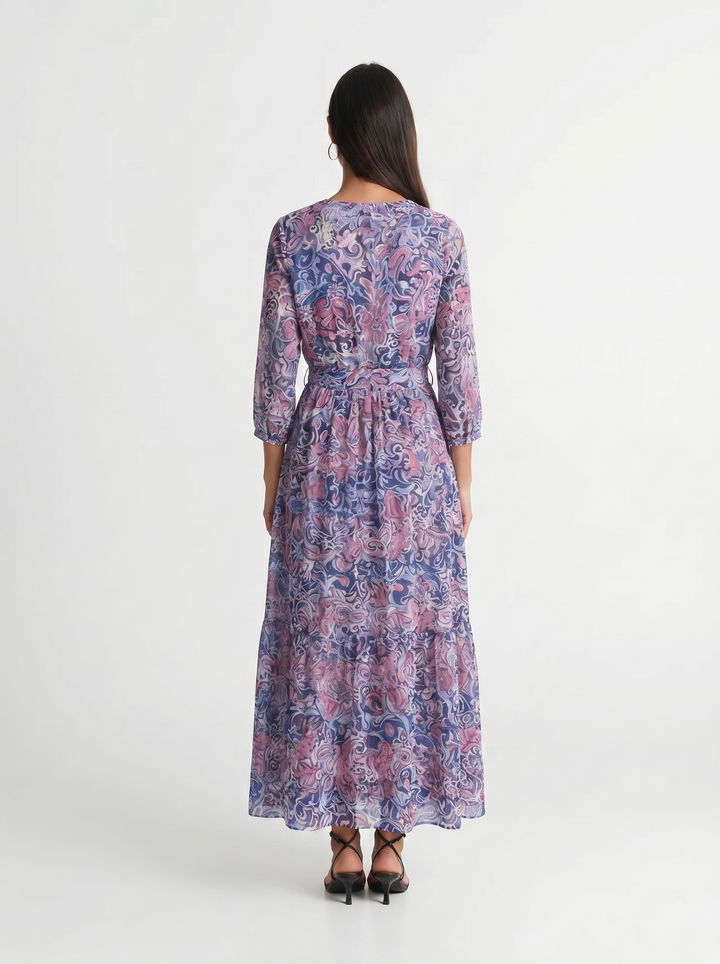 Skye | Long Sleeve Dress Maxi Floral Print