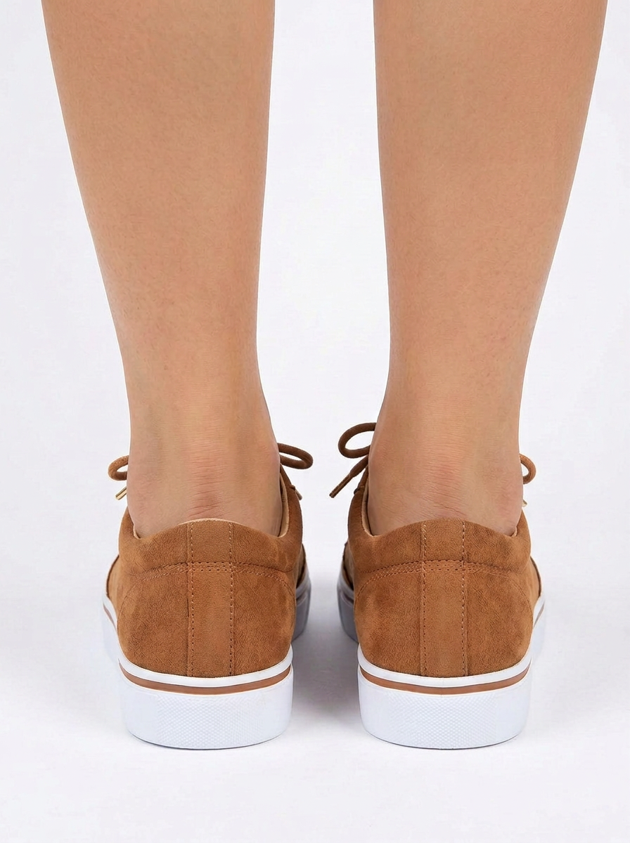 Skye | Women's Flatform Sneakers Brogue Detail