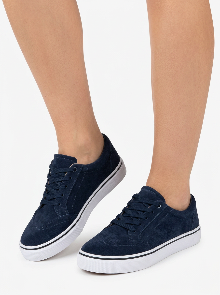 Skye | Women's Flatform Sneakers Brogue Detail