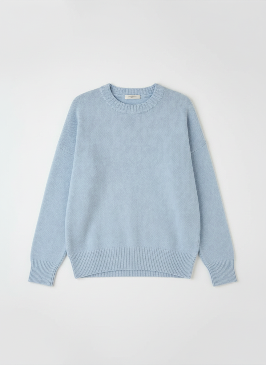Skye | Women's Oversized Drop Shoulder Crew Neck Knit Sweater 3