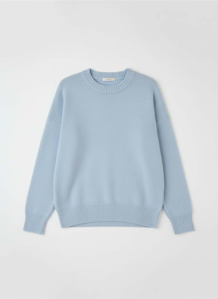 Skye | Women's Oversized Drop Shoulder Crew Neck Knit Sweater 3