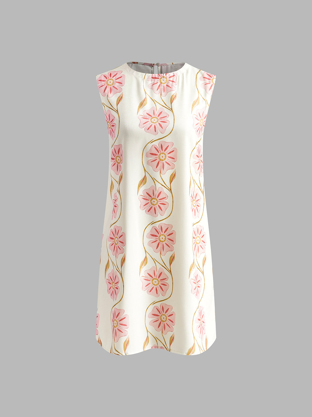 Sleeveless Linen-Blend Midi Dress | Elodie