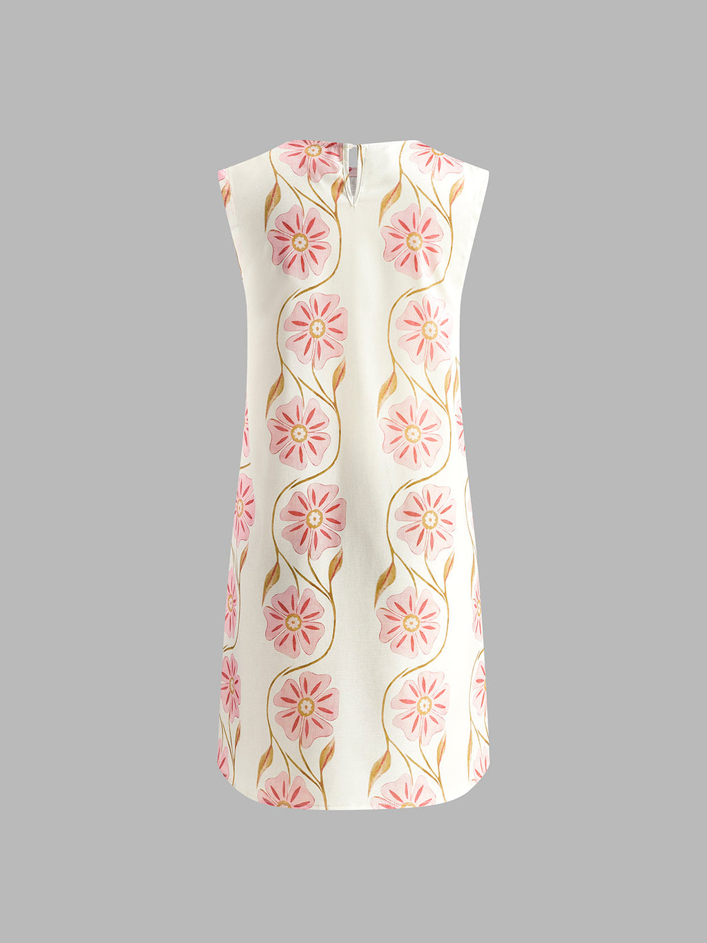 Sleeveless Linen-Blend Midi Dress | Elodie