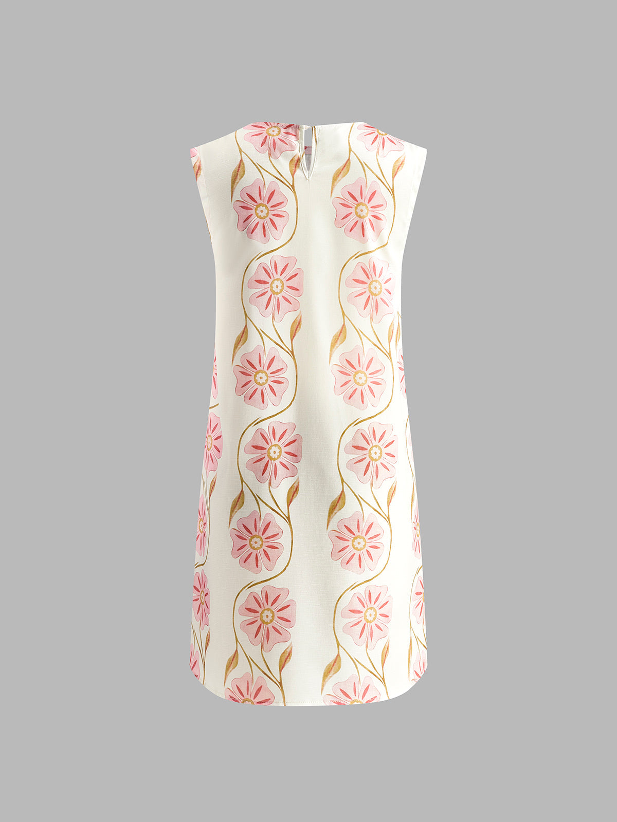 Sleeveless Linen-Blend Midi Dress | Elodie