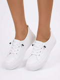 Sloane | Women's Canvas Lace-Up Sneakers