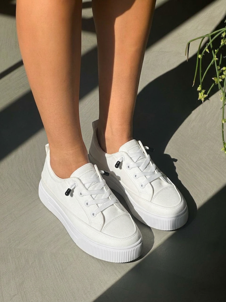 Sloane | Women's Canvas Lace-Up Sneakers