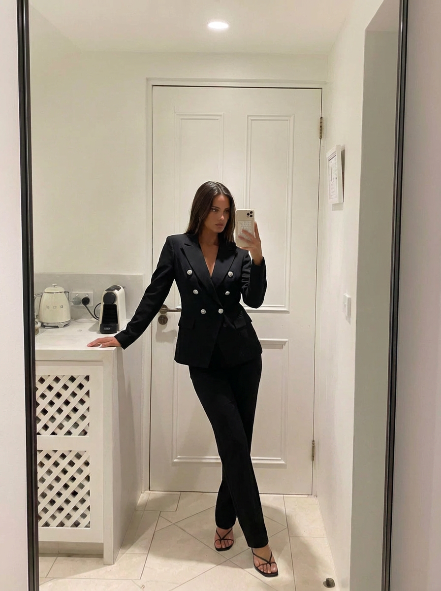 Sloane | Women's Double Breasted Blazer Trouser Set 1