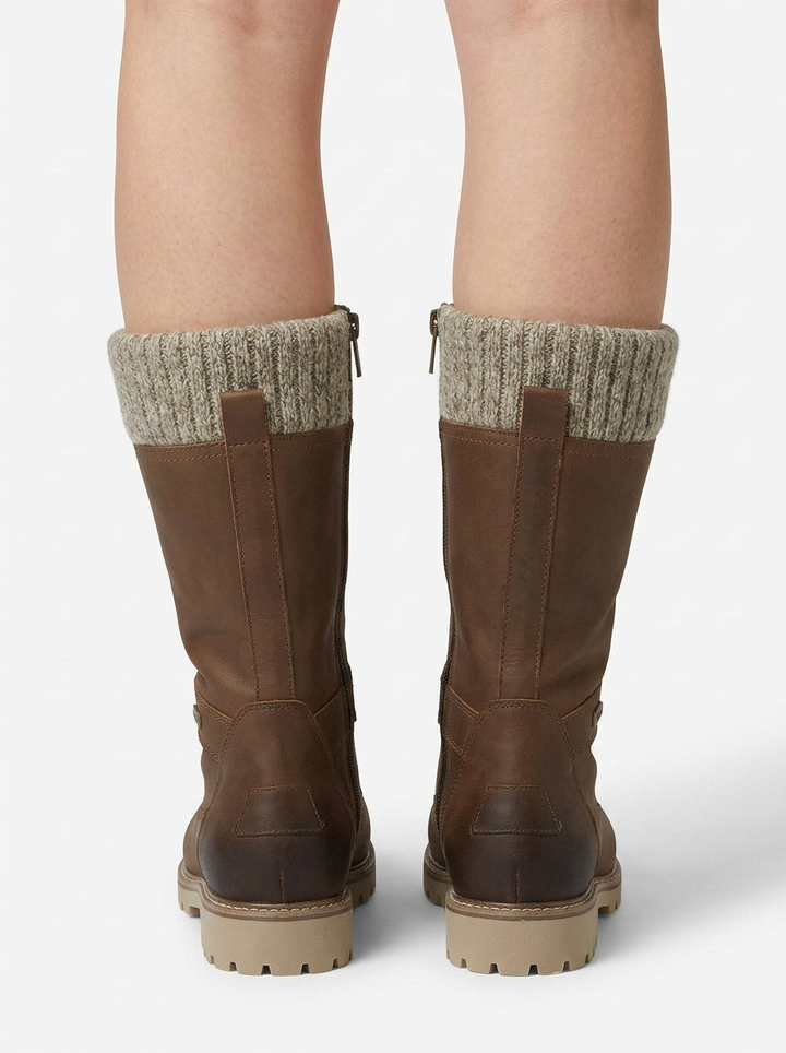 Sloane | Women's Lace-Up Snow Boots with Knit Cuff