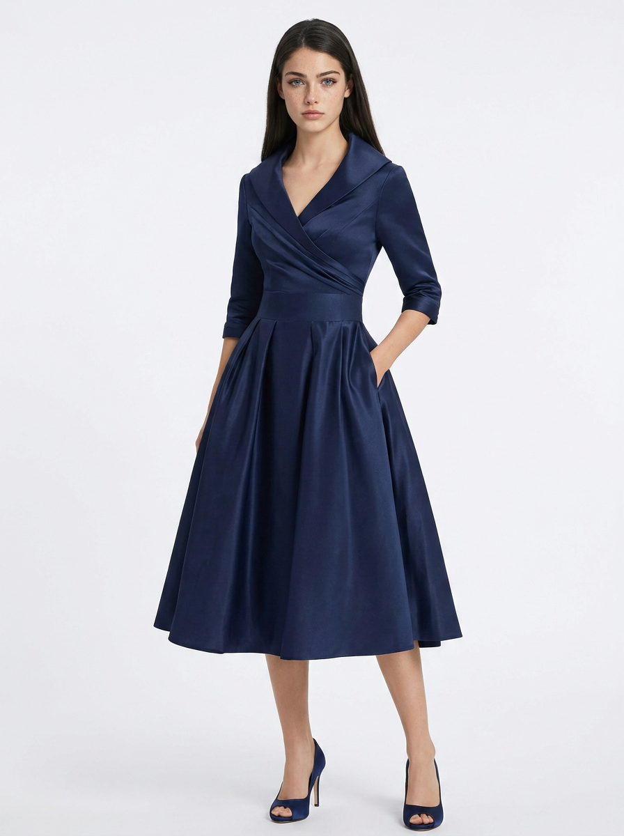 Sophia | Midi Dress with Collar