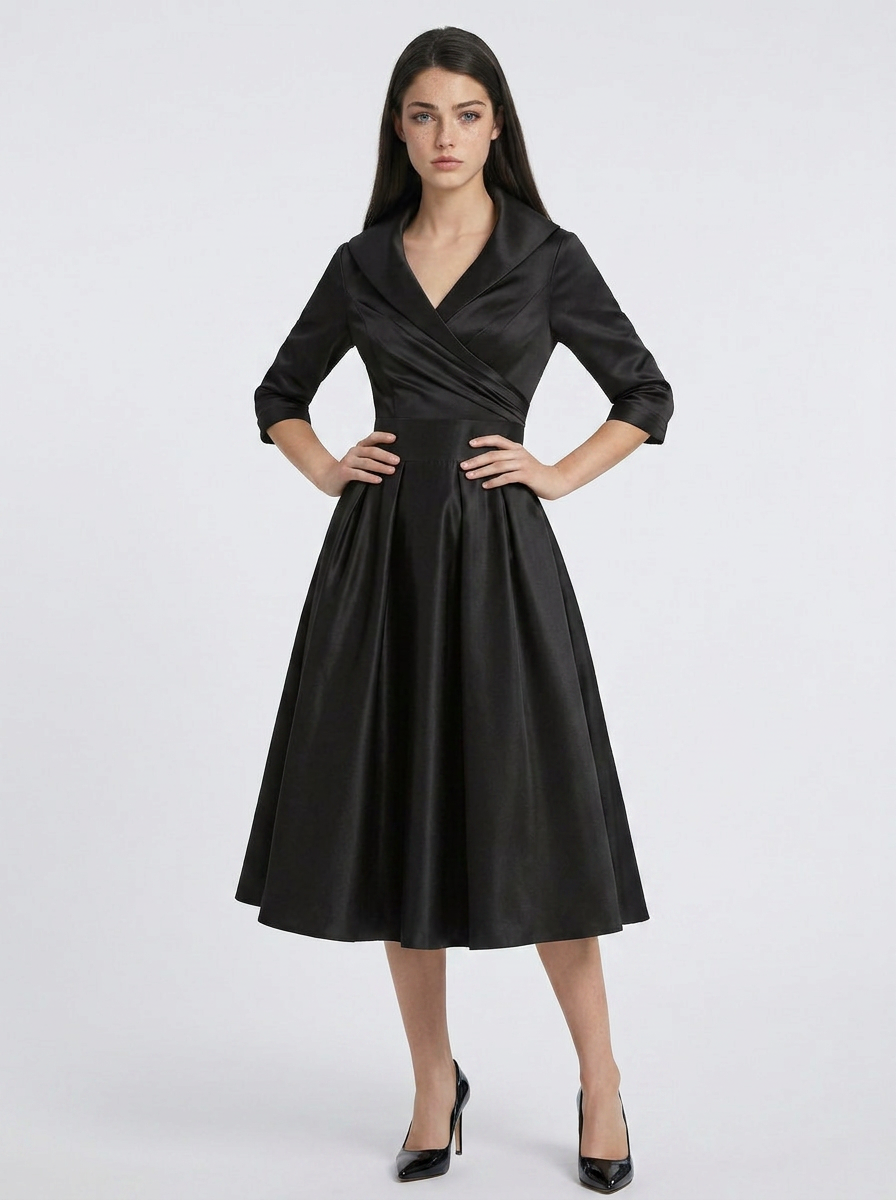 Sophia | Midi Dress with Collar