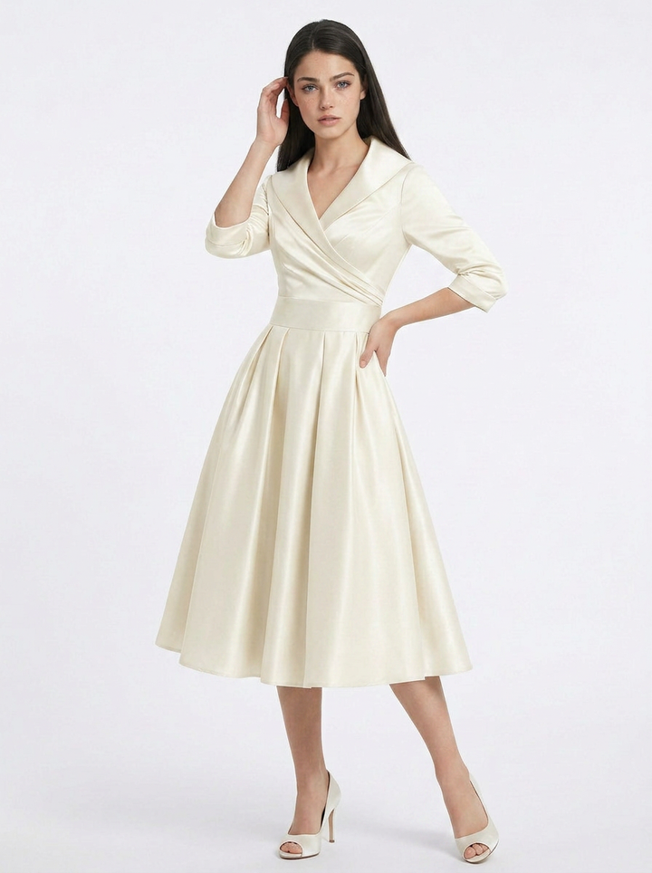 Sophia | Midi Dress with Collar