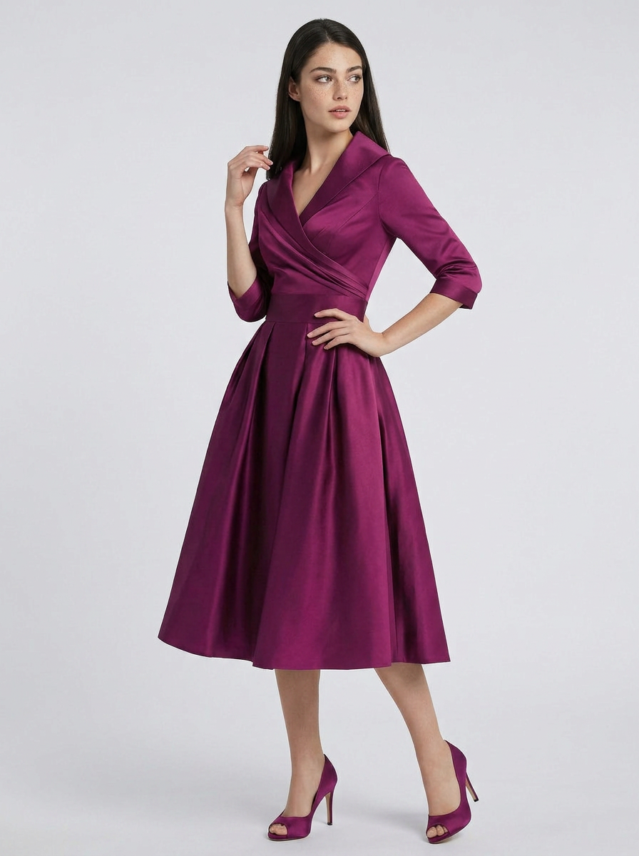 Sophia | Midi Dress with Collar