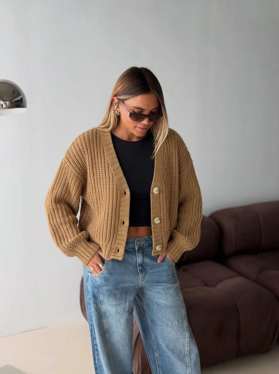 Sophie | Women's Chunky Knit Cardigan