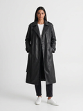 Sophie | Women's Faux Leather Long Coat