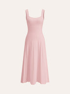 Square Neck Sleeveless Dress | Amara