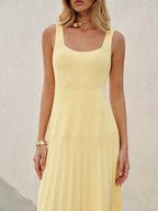 Square Neck Sleeveless Dress | Amara