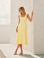 Square Neck Sleeveless Dress | Amara