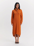 Stella | Women's Mock Neck Henley Sweater Dress