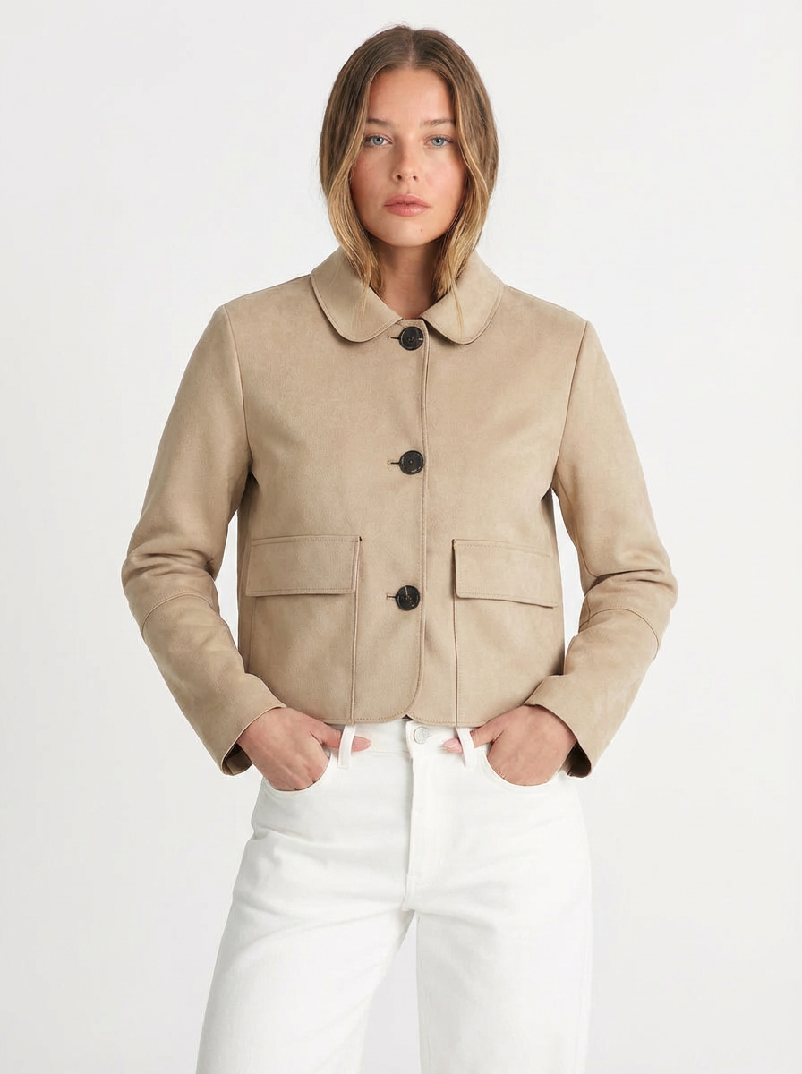 Suki | Women's Suede Cropped Jacket