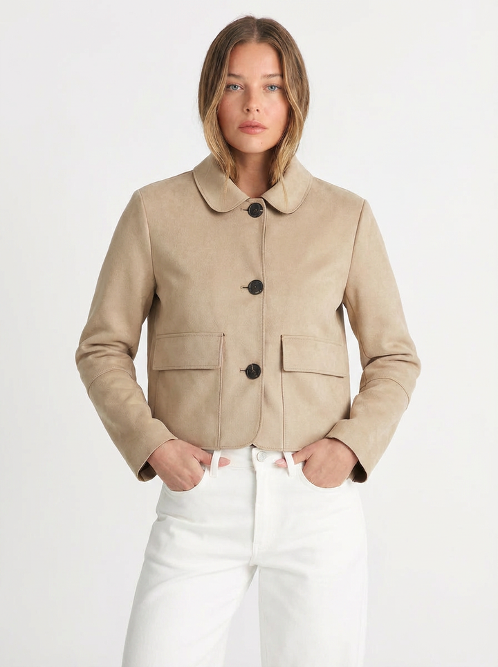 Suki | Women's Suede Cropped Jacket