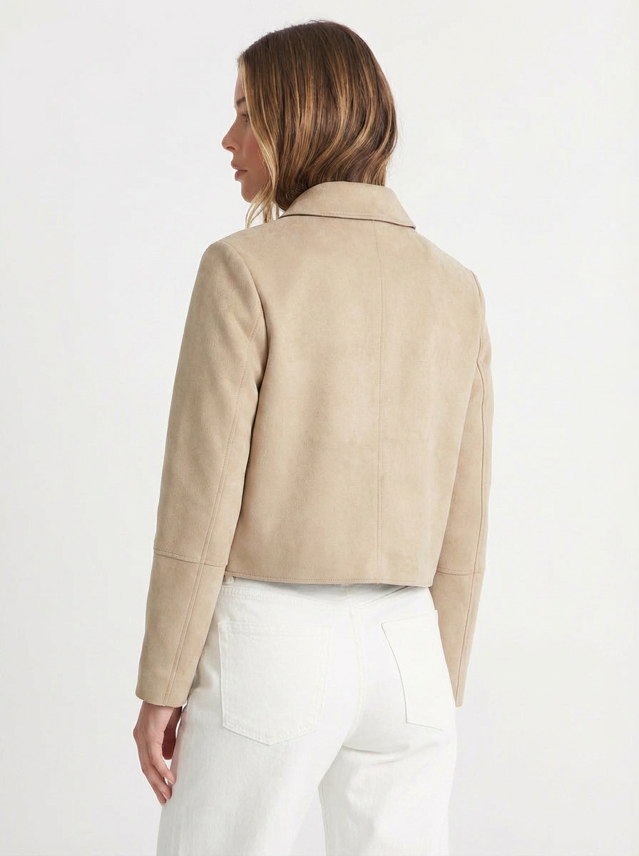 Suki | Women's Suede Cropped Jacket 2