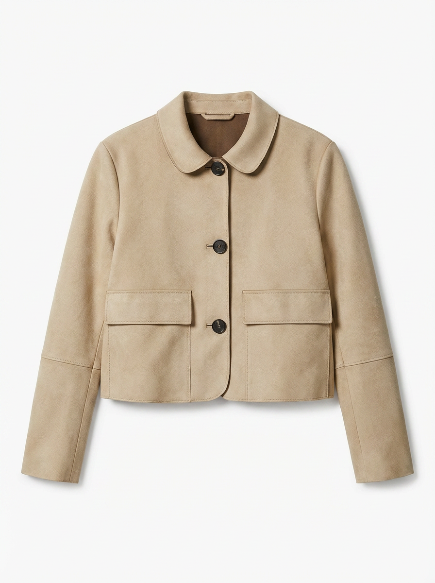 Suki | Women's Suede Cropped Jacket 3