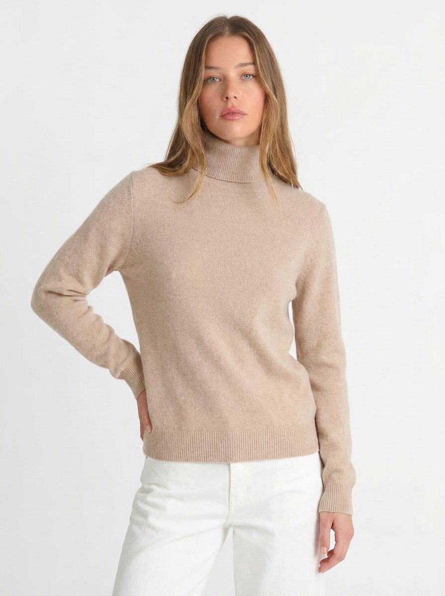 Talia | Women's Turtleneck Cashmere Sweater 10