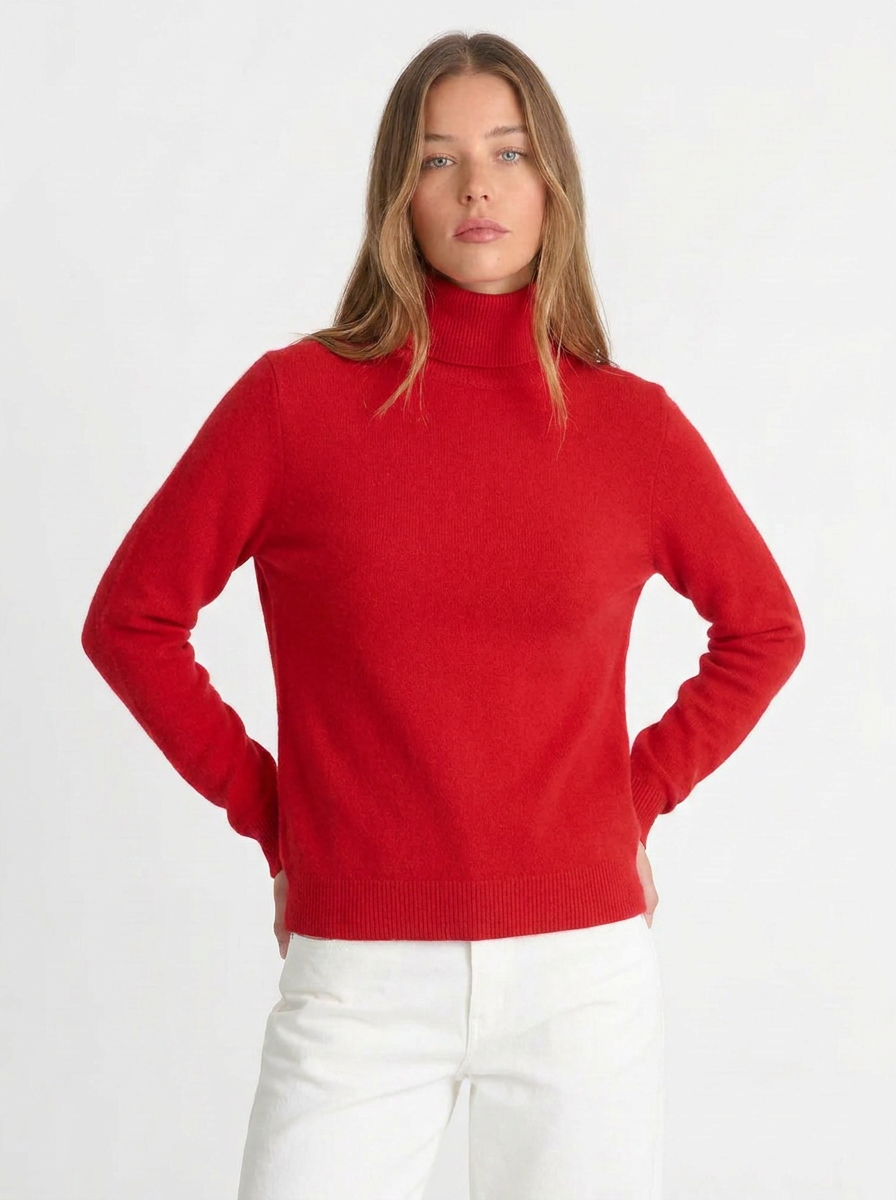 Talia | Women's Turtleneck Cashmere Sweater 6