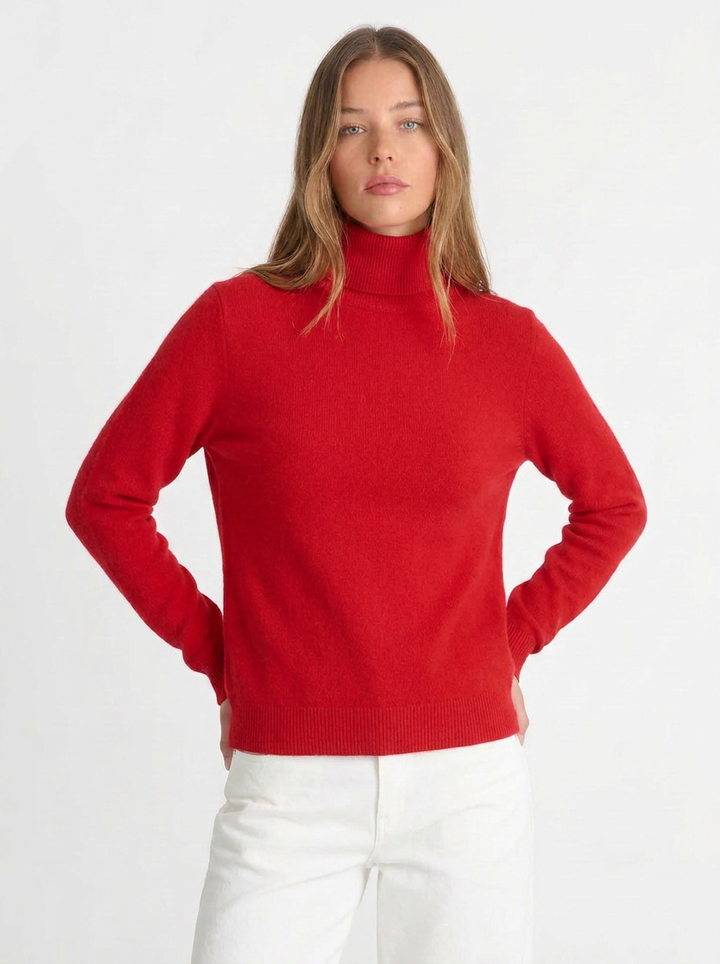 Talia | Women's Turtleneck Cashmere Sweater 6
