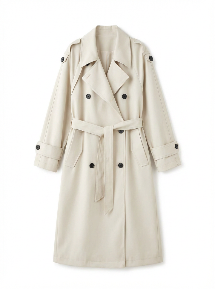 Tamara | Women's Double Breasted Oversized Trench Coat 3
