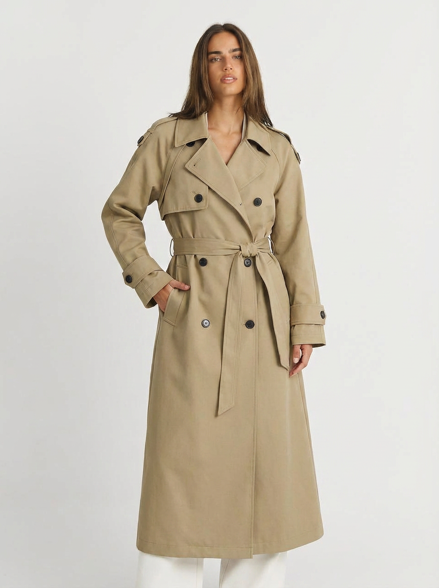 Tamara | Women's Double Breasted Oversized Trench Coat 4