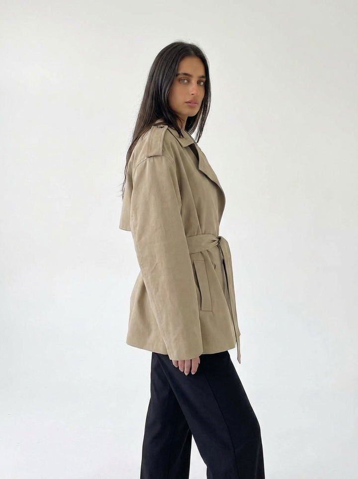Tanya| Women's Short Trench Coat 2