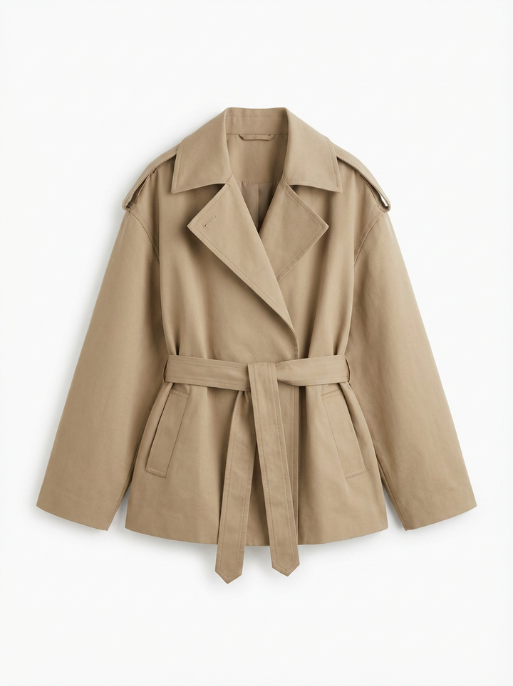 Tanya| Women's Short Trench Coat 4