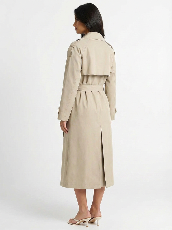 Tessa | Women's Double Breasted Long Trench Coat 2