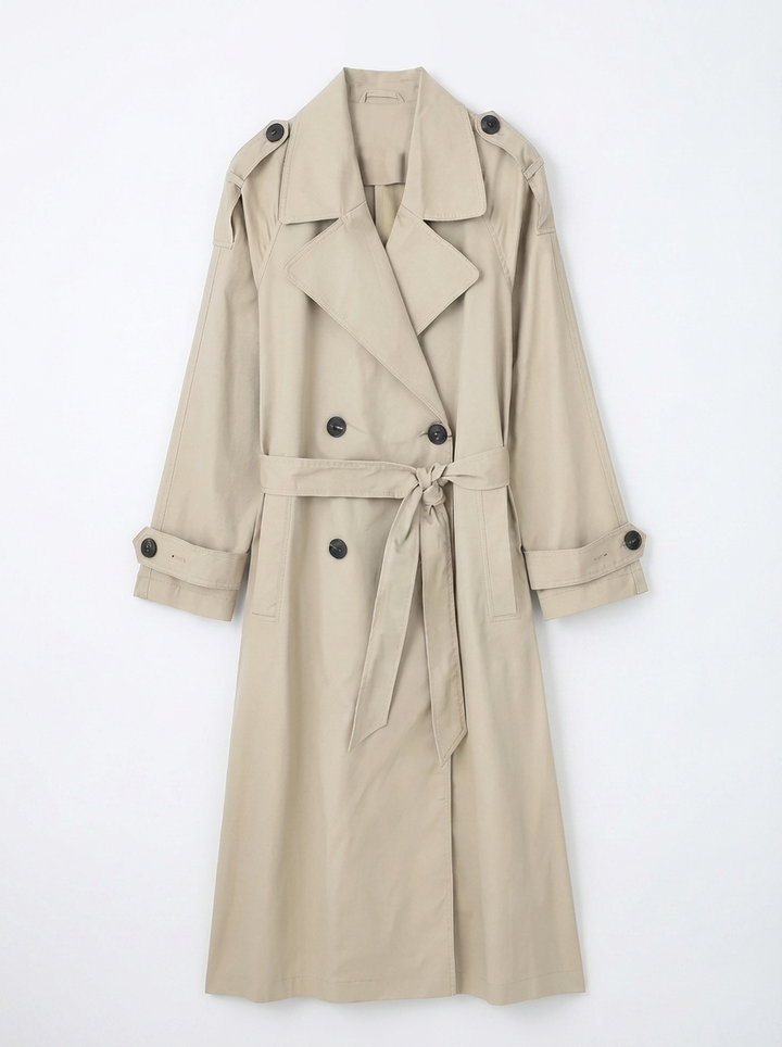 Tessa | Women's Double Breasted Long Trench Coat 3